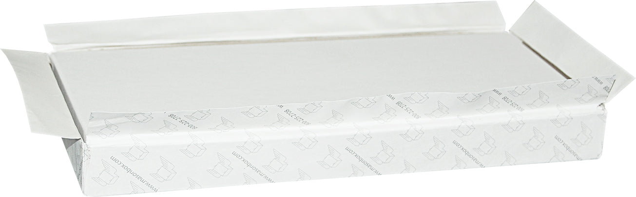 White Universal Sealing Flap Mailing Box - R89 - 10 x 4 1/2 x 1